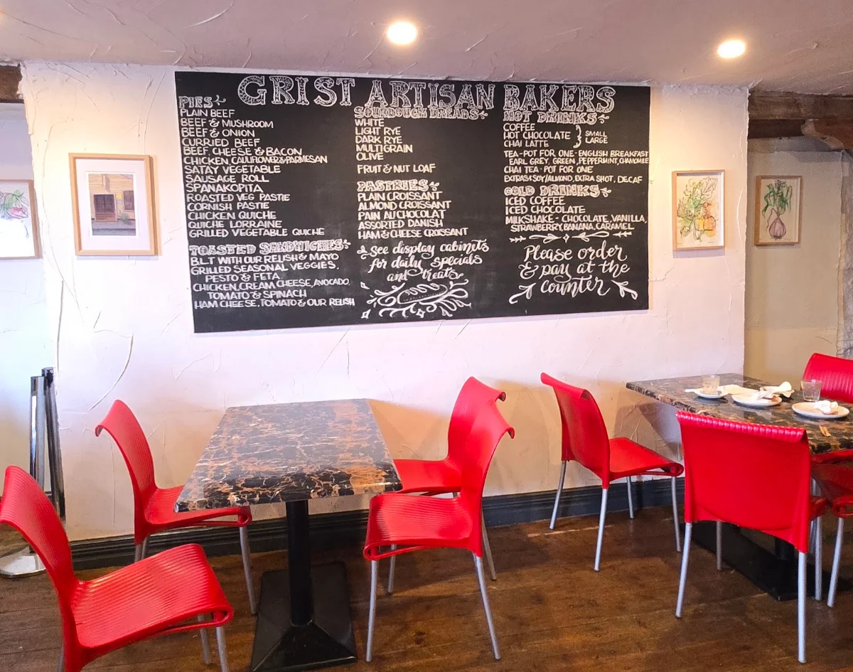 Menu, Grist Artisan Bakers