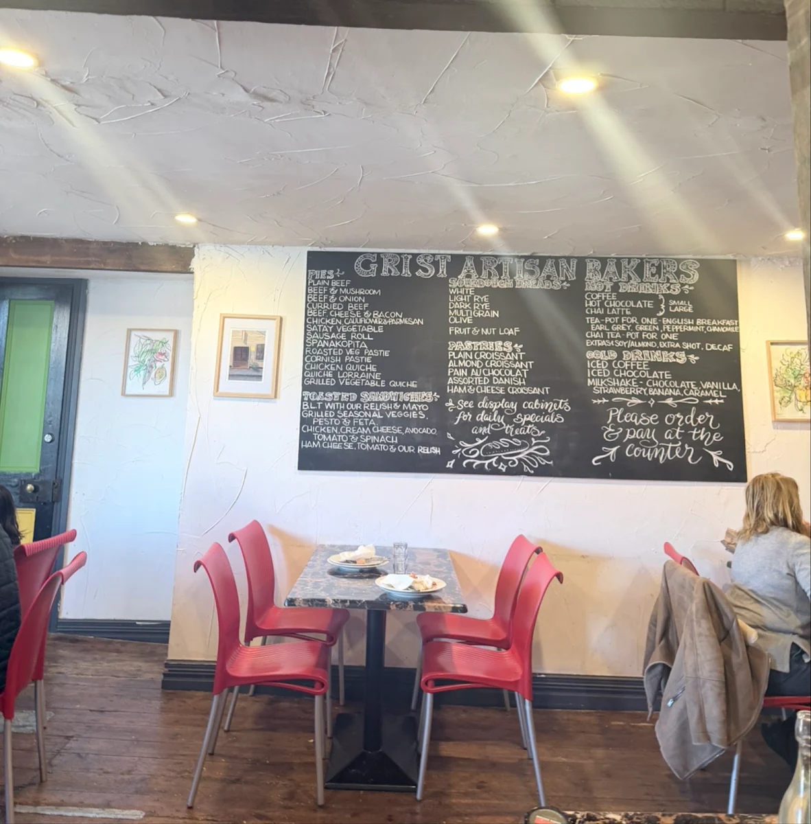 Menu, Grist Artisan Bakers