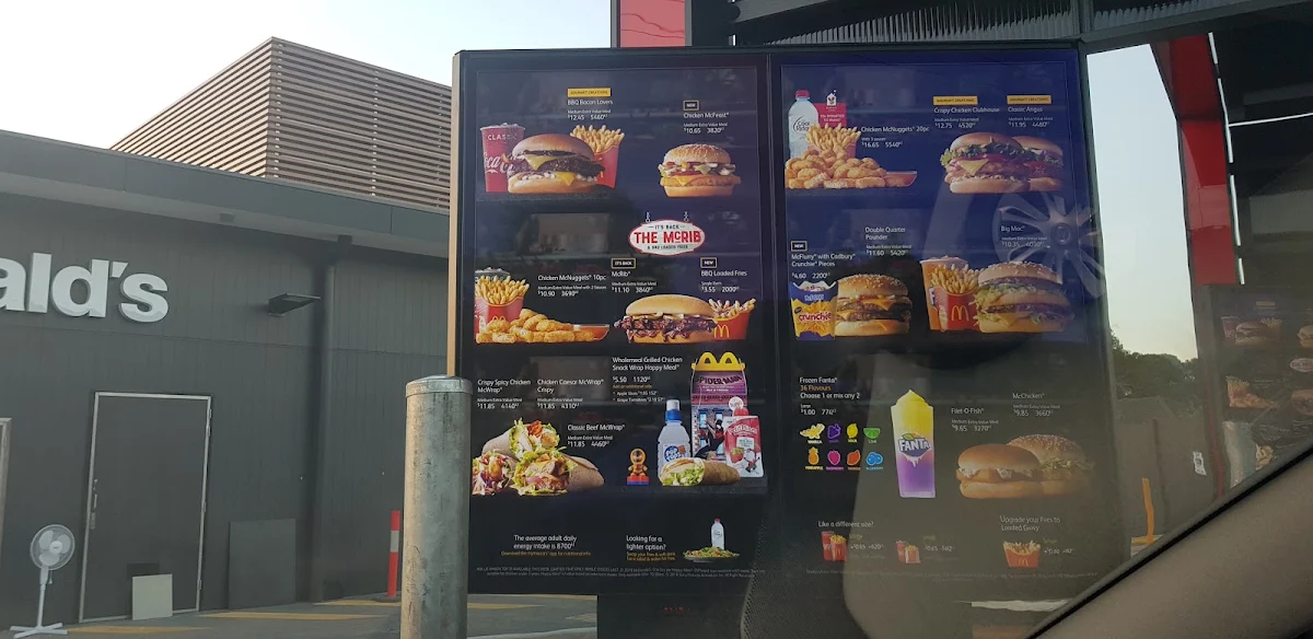 Menu, McDonald's Northfield