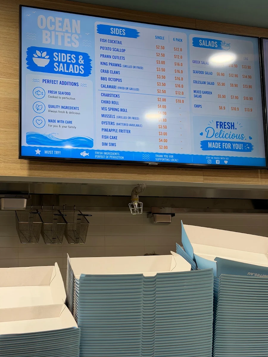 Menu, OCEAN BITES CARNES HILL