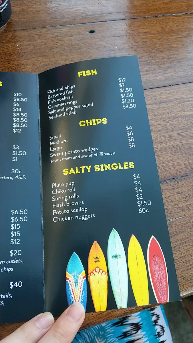 Menu, Wallabi Point Coastal Cafe