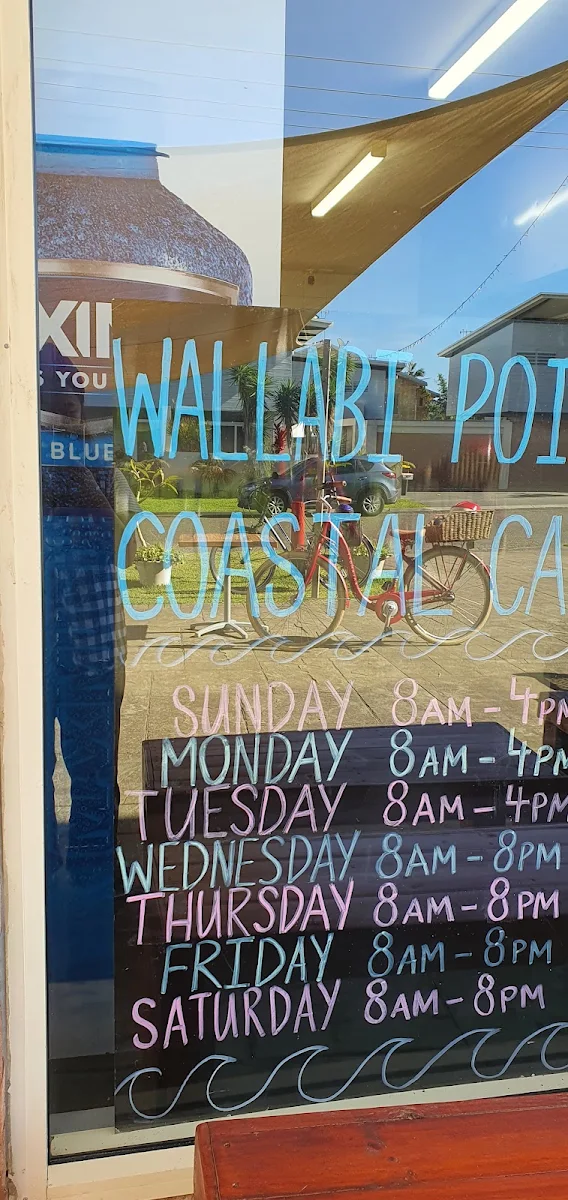 Menu, Wallabi Point Coastal Cafe