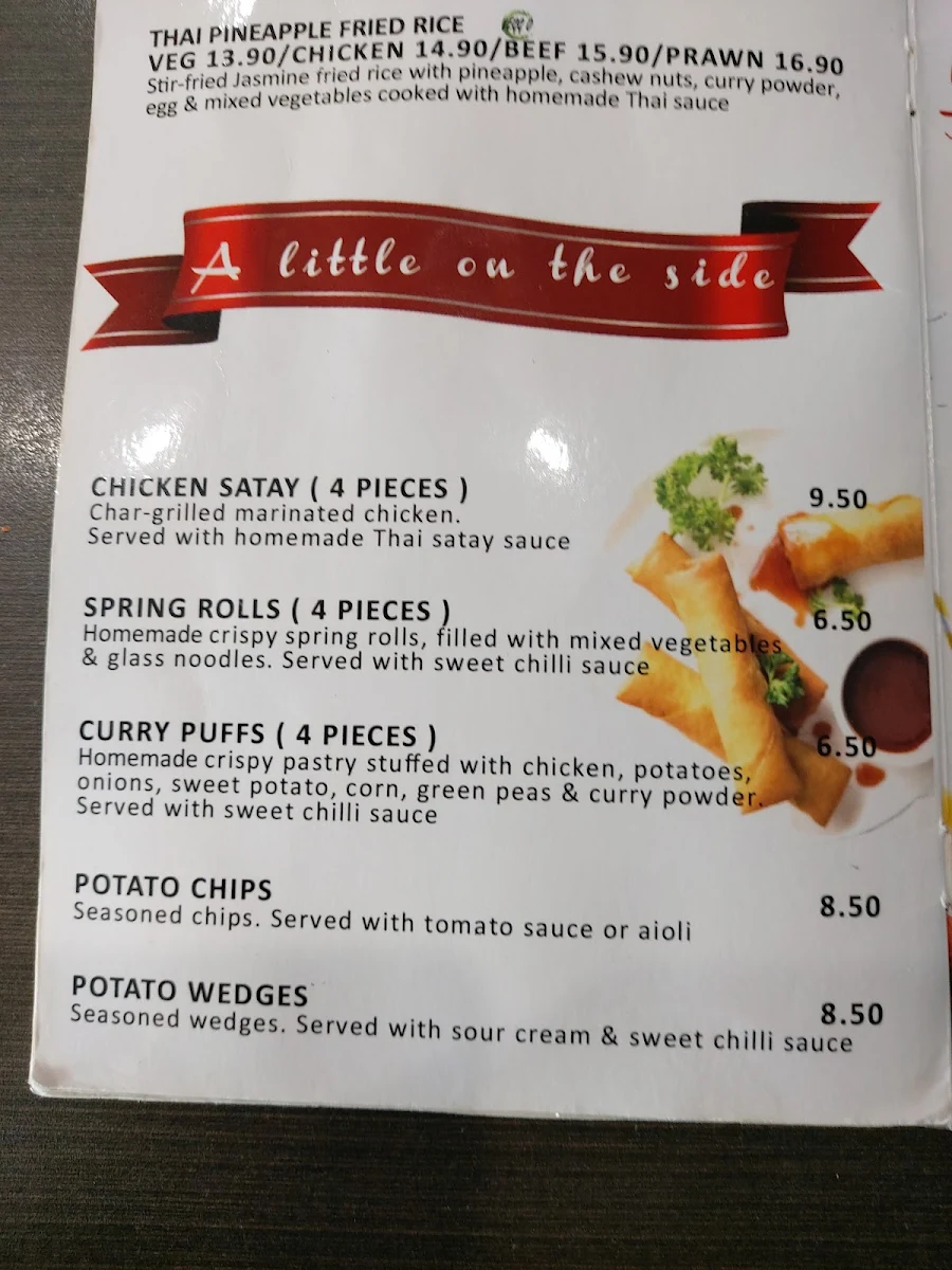 Menu, Cheeky Chinos