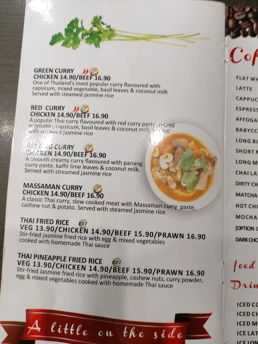 Menu, Cheeky Chinos