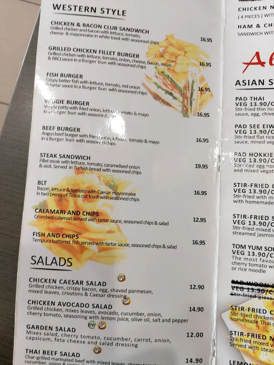 Menu, Cheeky Chinos