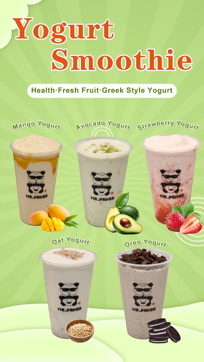 Menu, Mr.Panda Bubble Tea