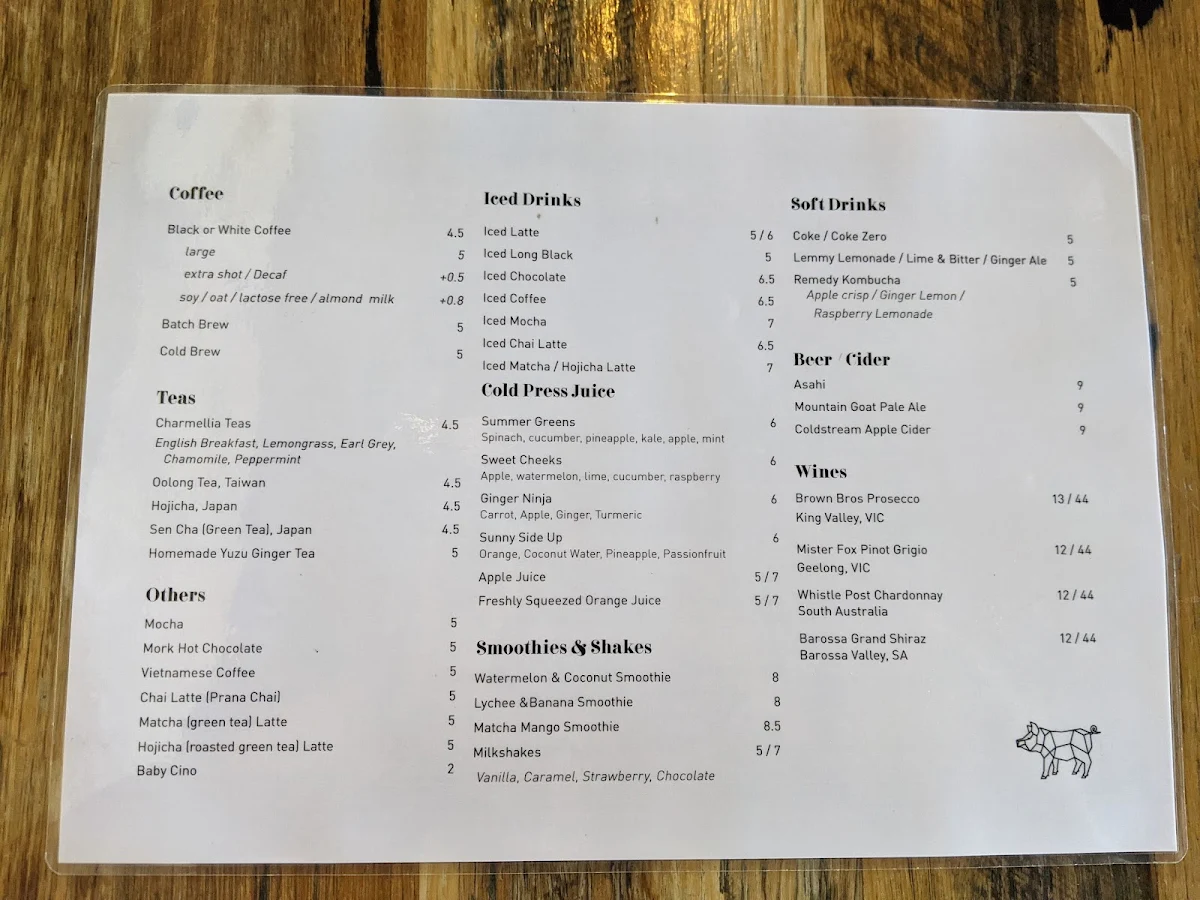 Menu, Baba Sus