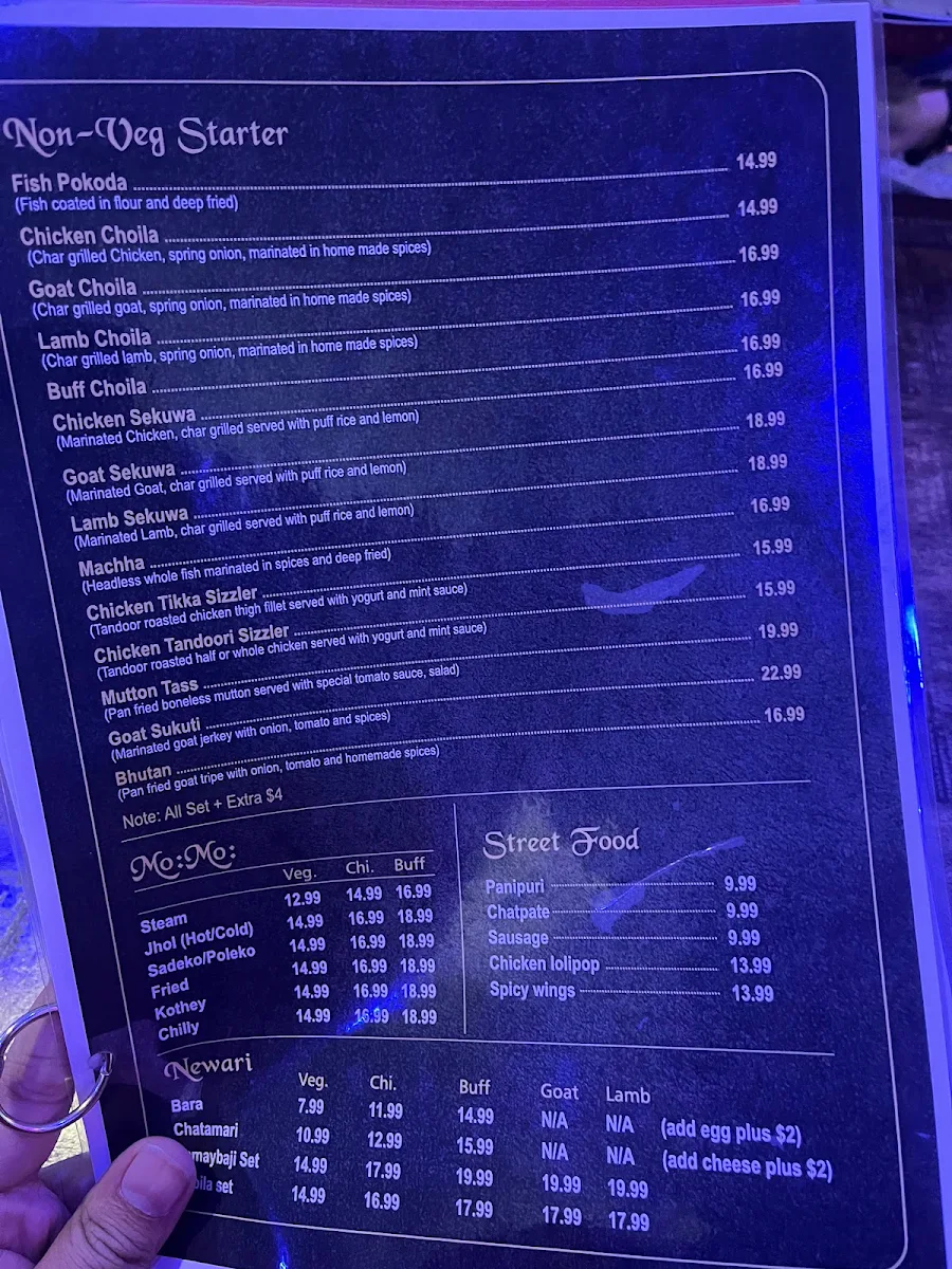 Menu, Lahana Restaurant and Bar
