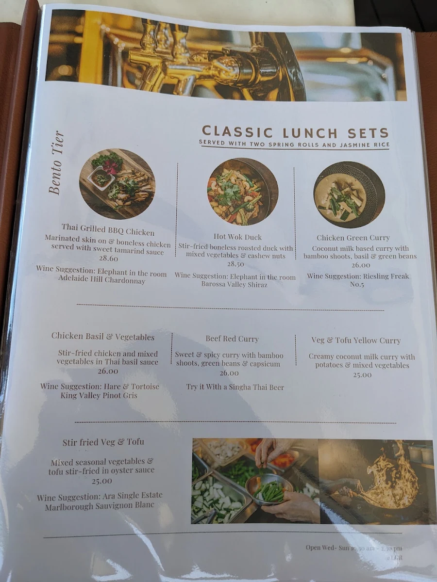 Menu, Little Glass Room Bar & Restaurant