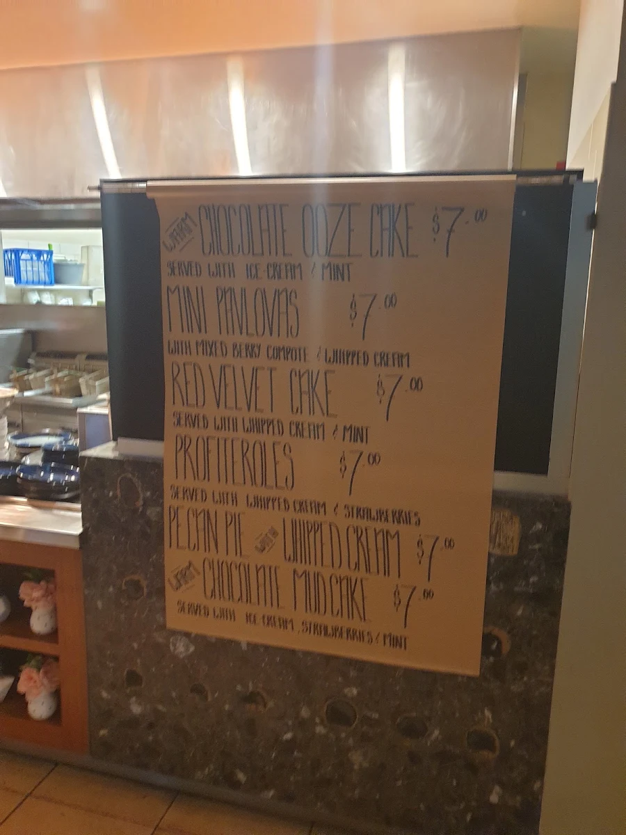 Menu, Caloundra Hotel