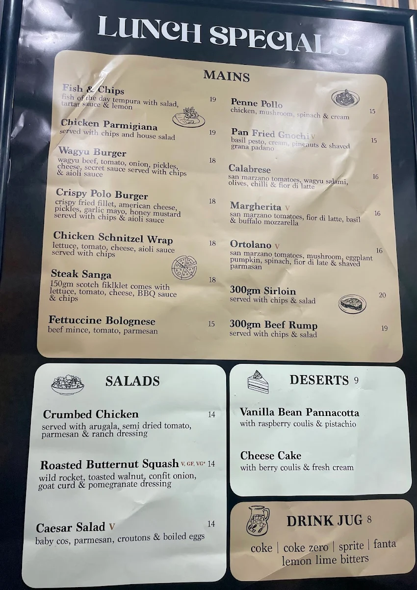 Menu, Mandolin Restaurant and Venue