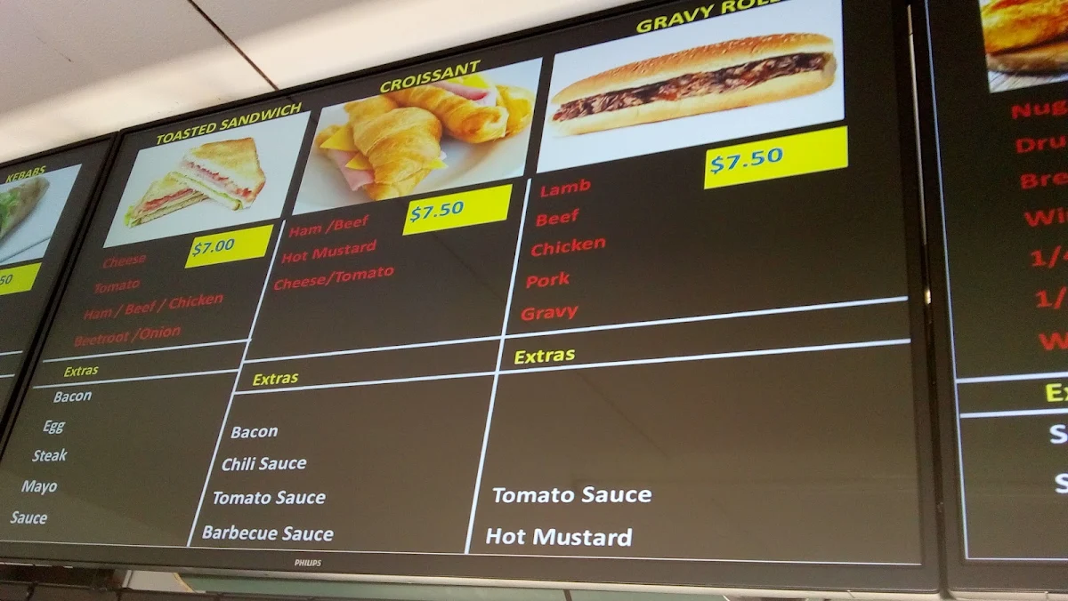 Menu, Dirranbandi Bakery