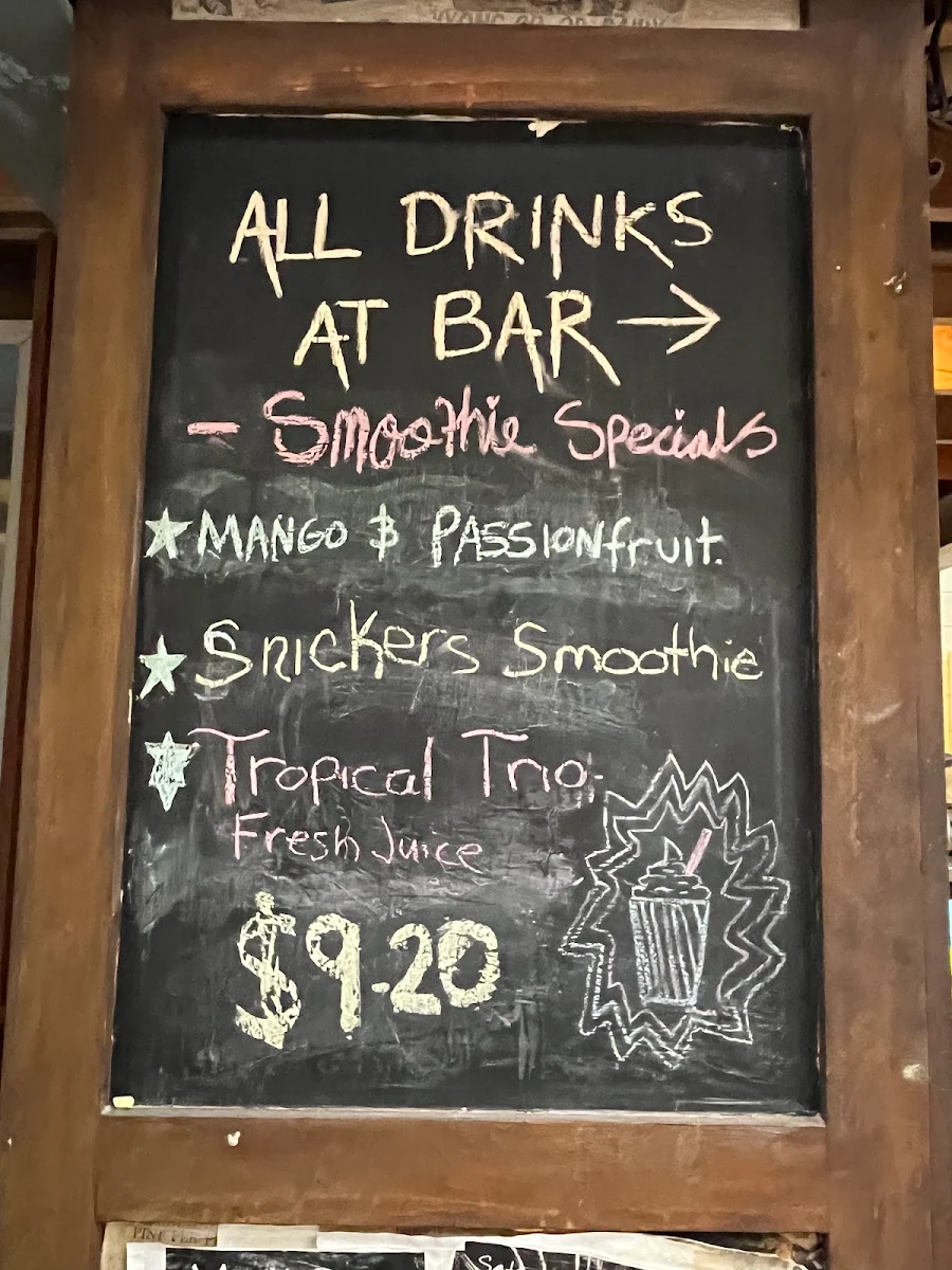 Menu, Wyong Milk Factory