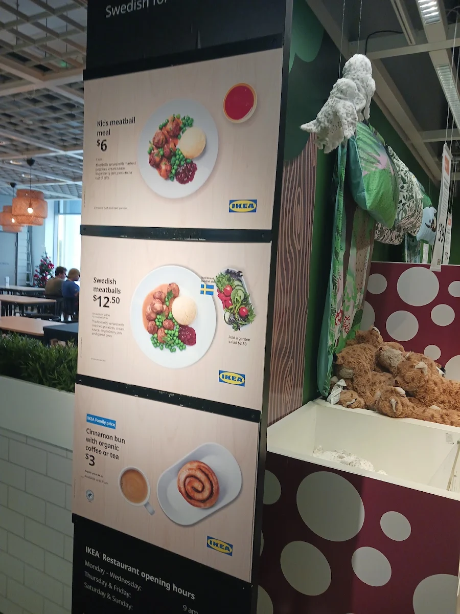 Menu, IKEA Restaurant