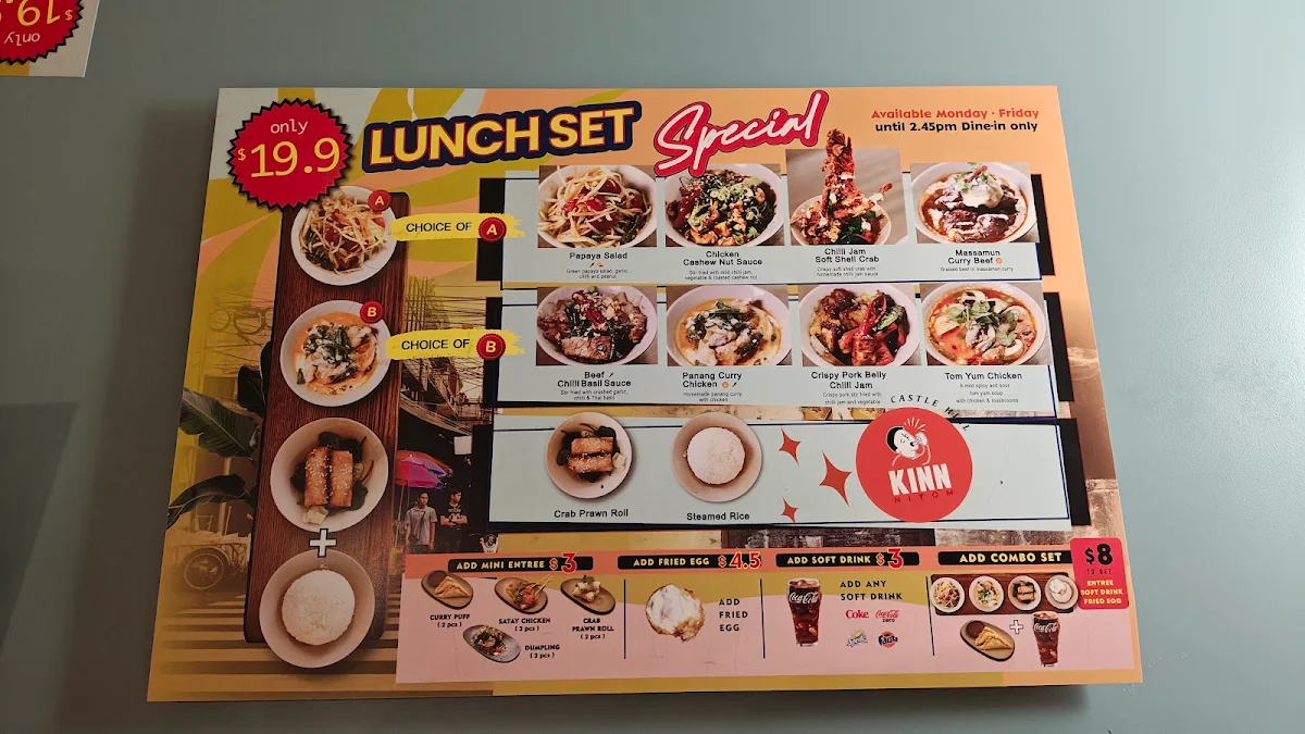 Menu, Kinn Niyom