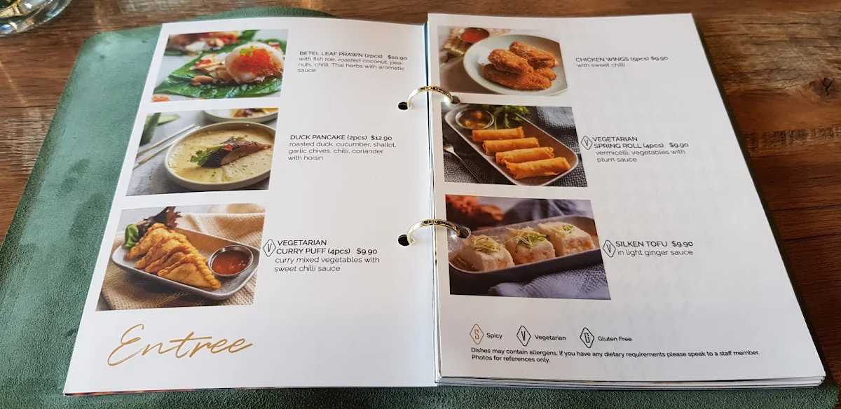 Menu, Ros Niyom (Glenmore Park)