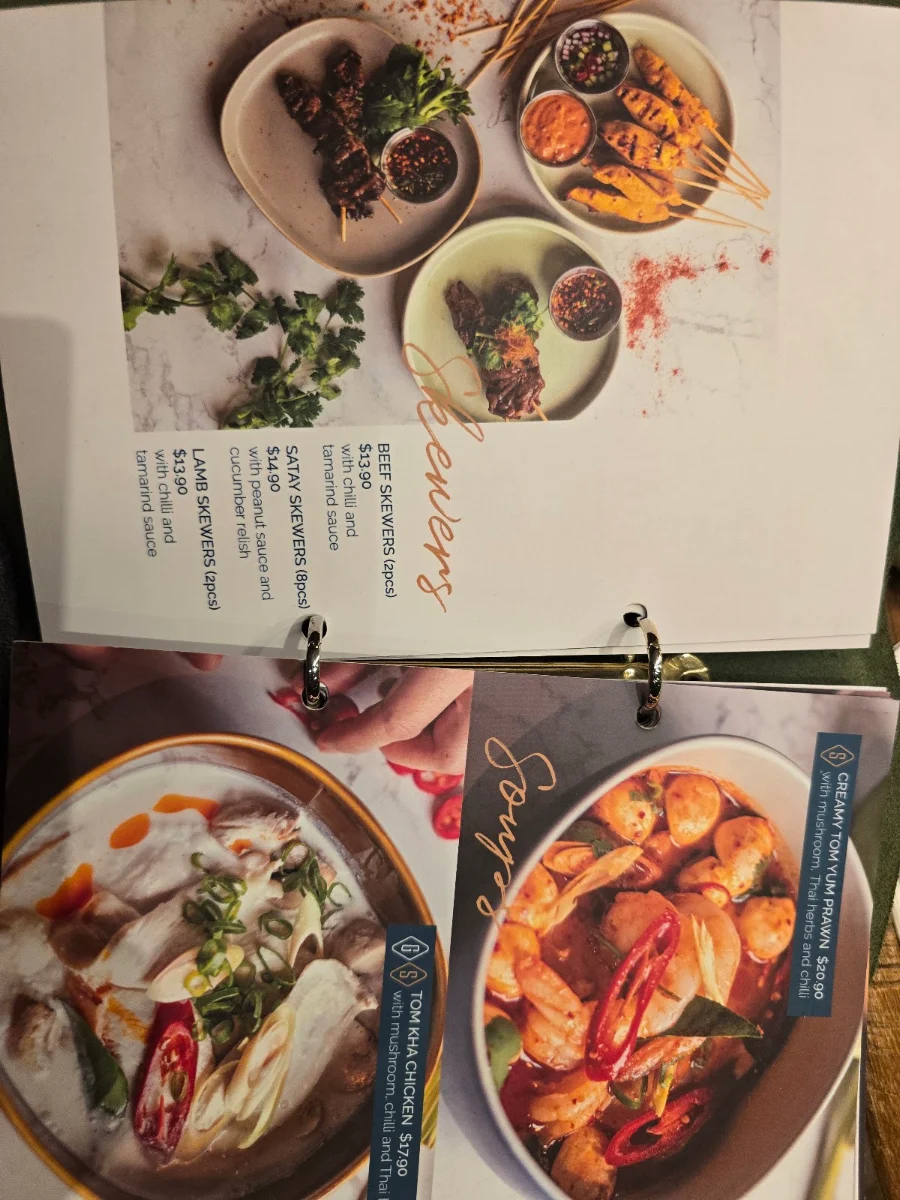 Menu, Ros Niyom (Glenmore Park)