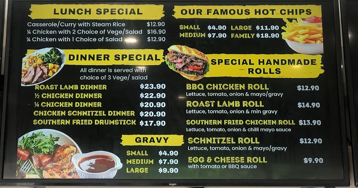 Menu, Chargrill Chicky Miranda