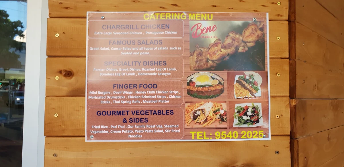 Menu, Chargrill Chicky Miranda