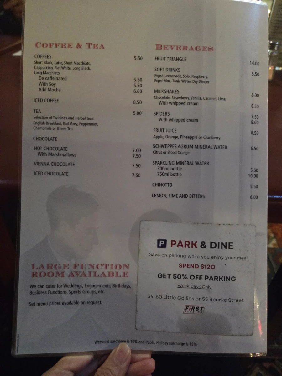 Menu, Spaghetti Tree