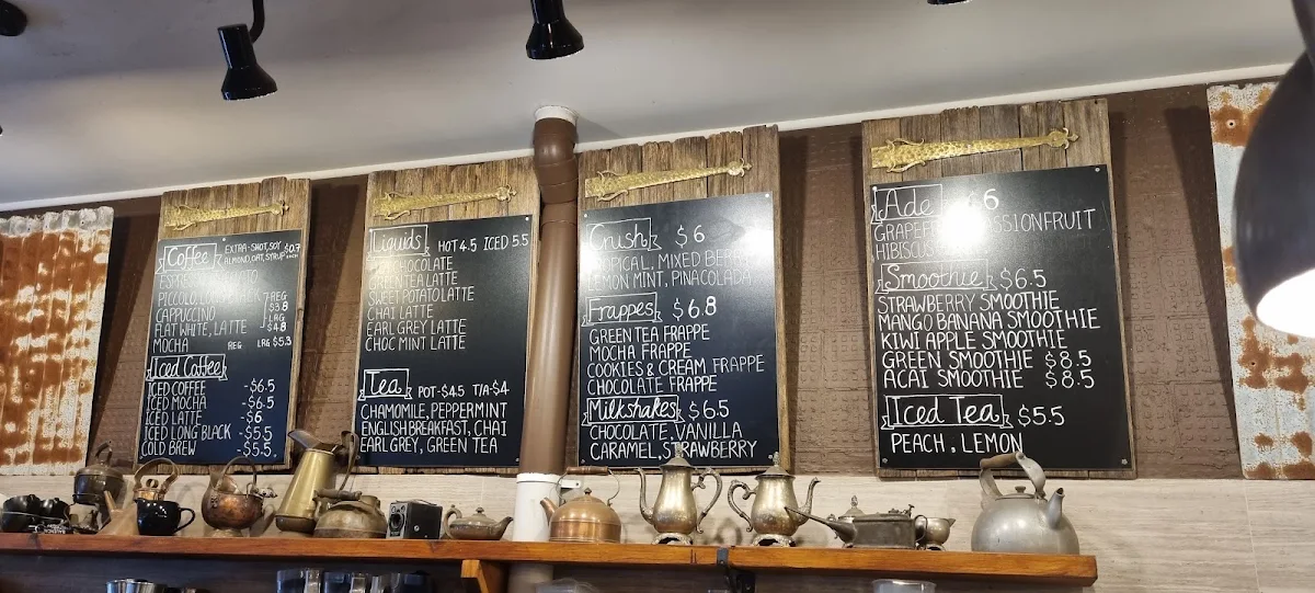 Menu, Cafe Once Upon a Time Normanhurst