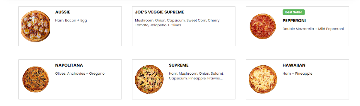 Menu, Smokin Joe's Pizza & Grill - Melton (High Street)
