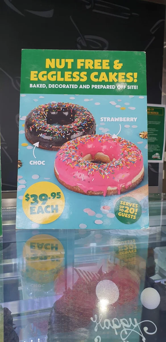Menu, The Cheesecake Shop Tweed Heads