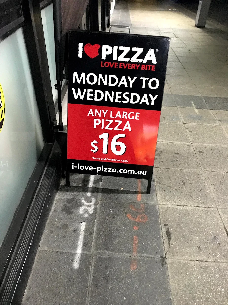 Menu, I Love Pizza Rozelle