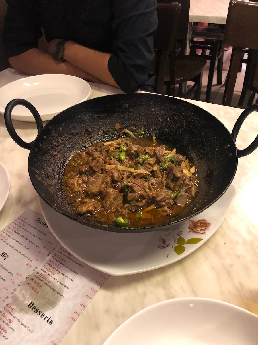Menu, Curry in Carlton