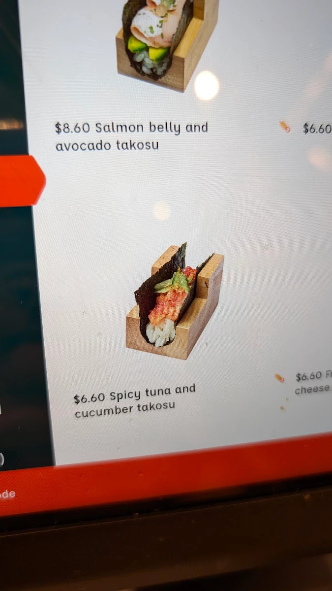 Menu, Momoto Mt Gravatt