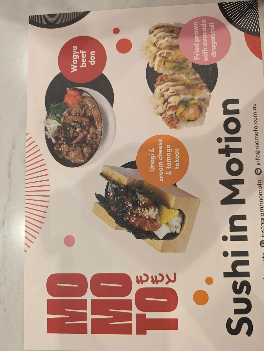 Menu, Momoto Mt Gravatt