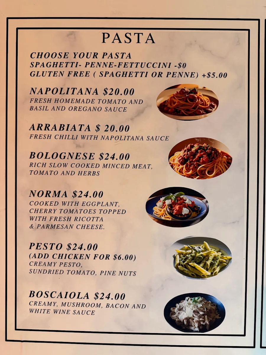 Menu, The Urban Flames Pizzeria
