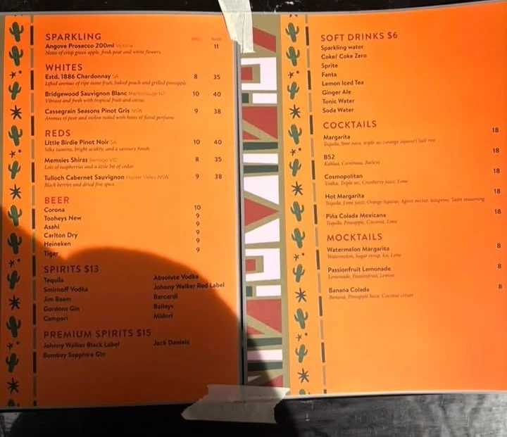 Menu, Casa de Bahi'a
