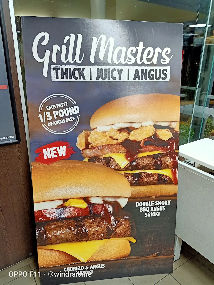 Menu, Hungry Jack's Burgers Belconnen