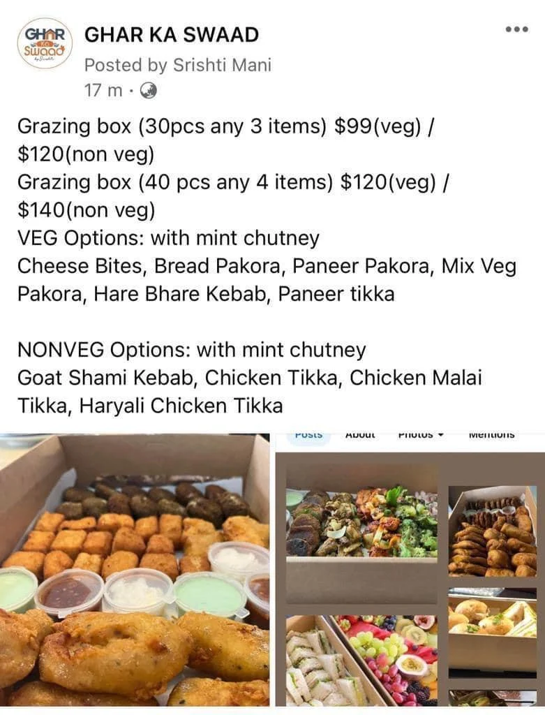 Menu, Ghar Ka Swaad