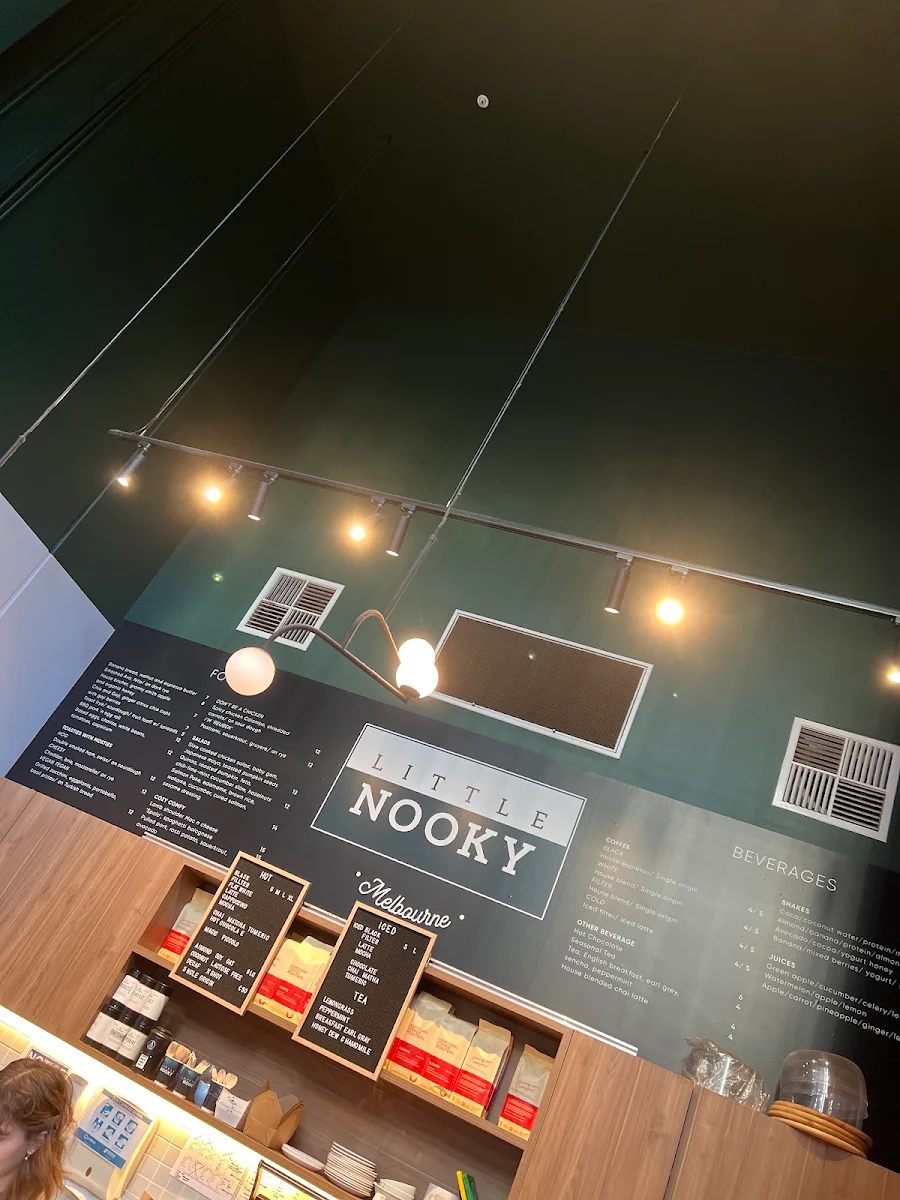 Menu, Little Nooky Cafe Melbourne