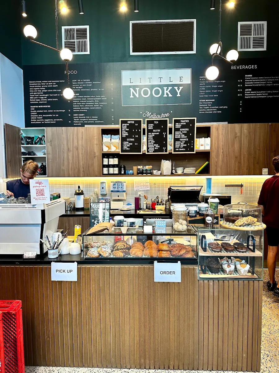 Menu, Little Nooky Cafe Melbourne