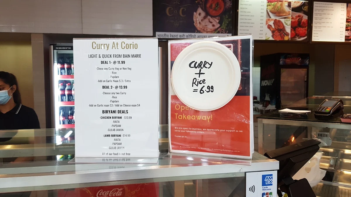 Menu, Curry @ Corio