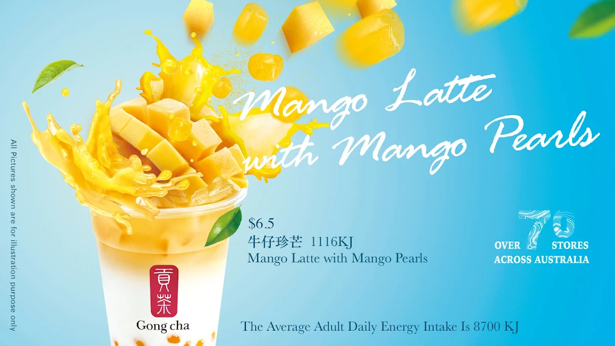 Menu, Gong Cha Browns Plains
