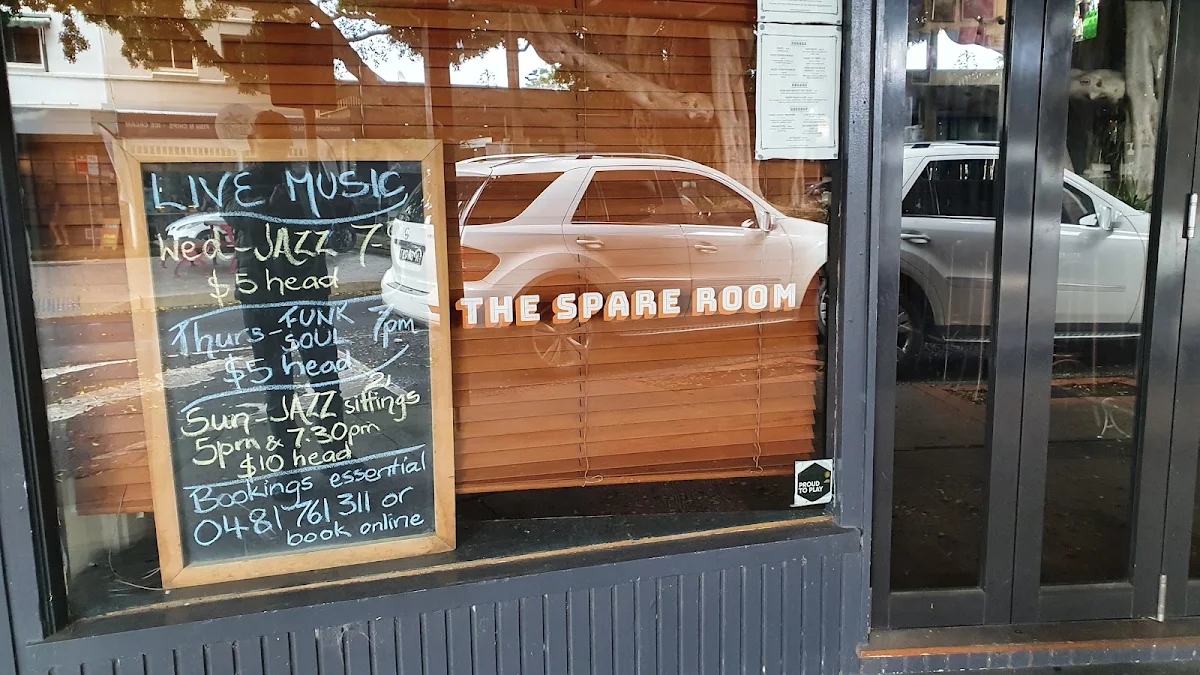 Menu, The Spare Room
