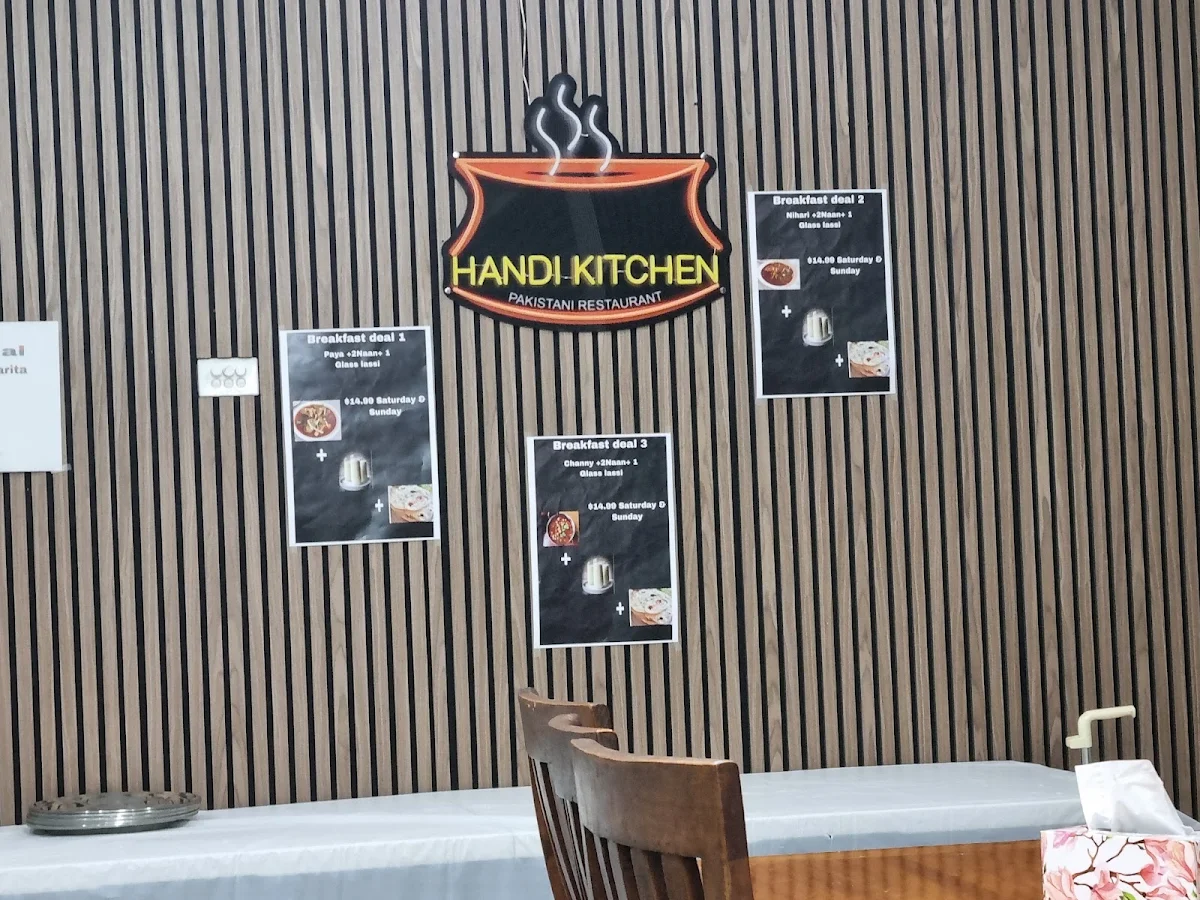 Menu, Handi Kitchen