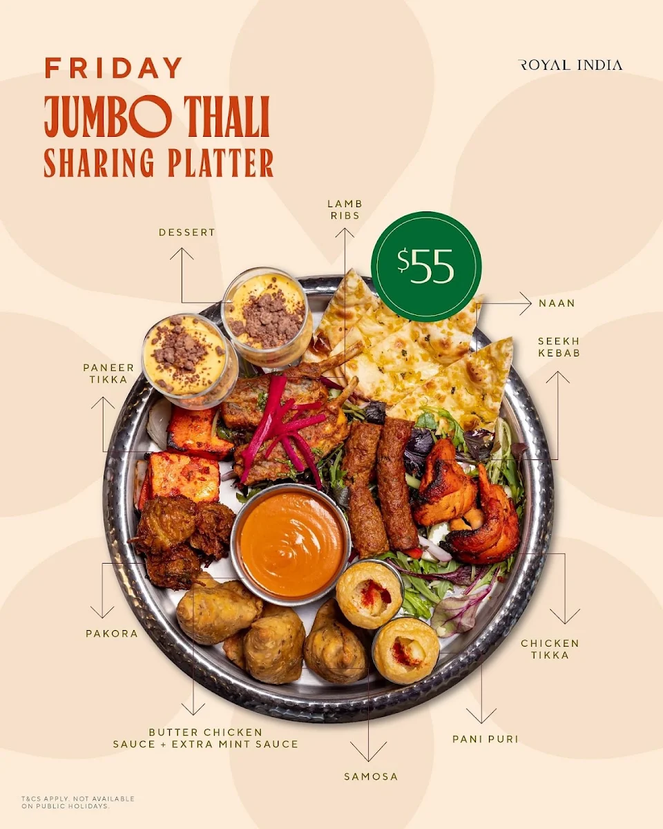 Menu, Royal India Restaurant