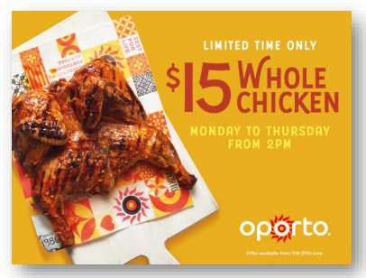 Menu, Oporto Caboolture South