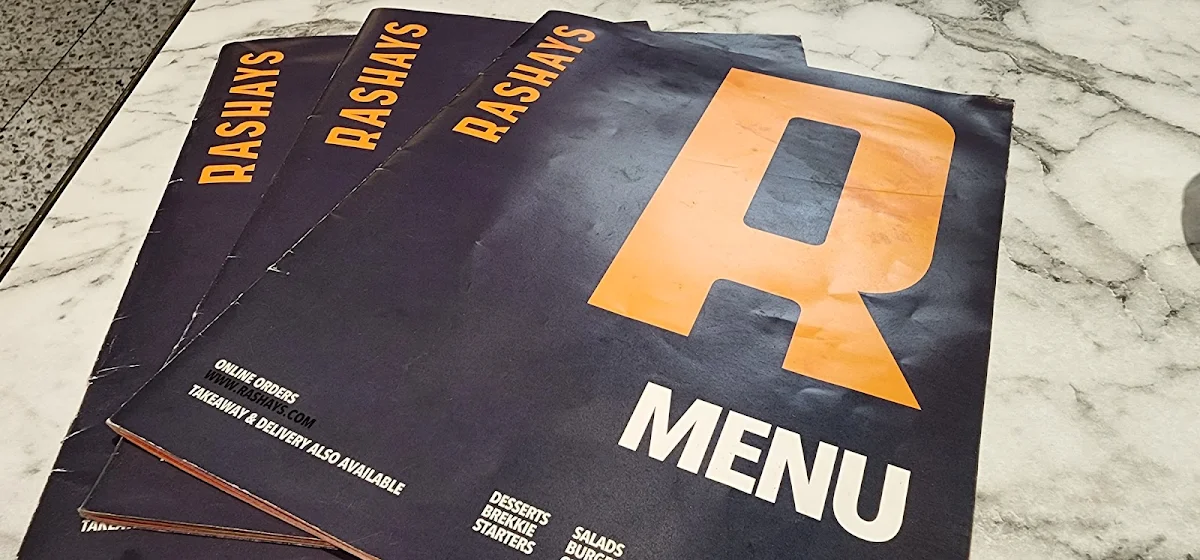 Menu, RASHAYS - Strathpine