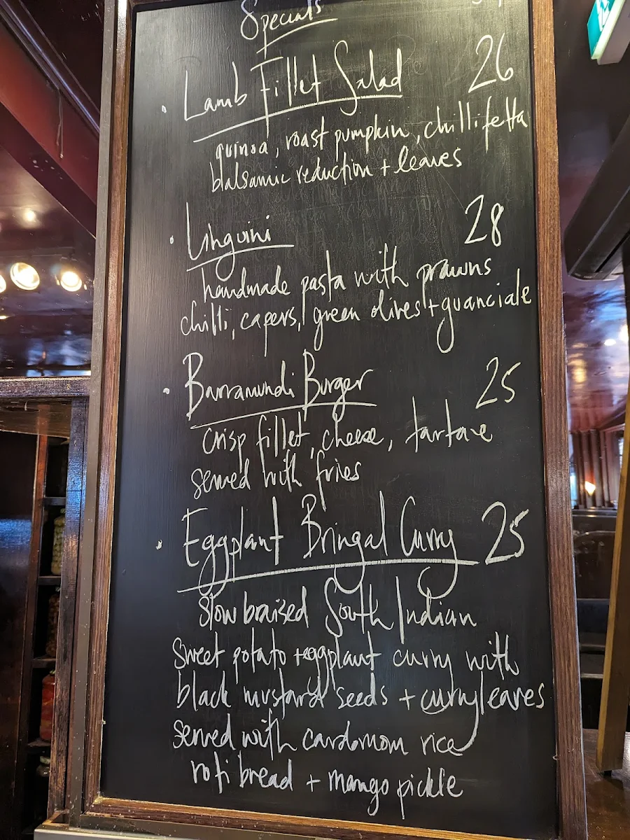 Menu, Tilley's Devine Cafe Gallery