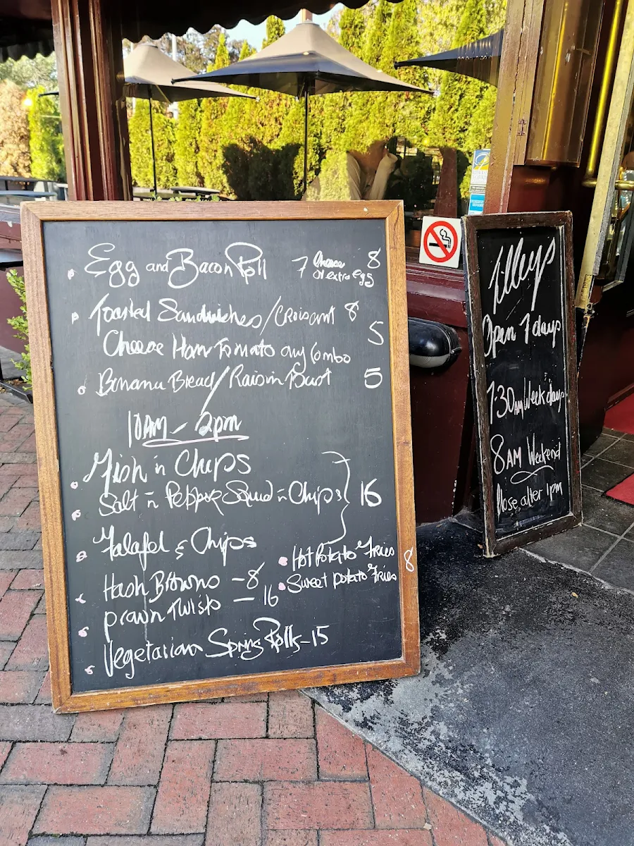 Menu, Tilley's Devine Cafe Gallery