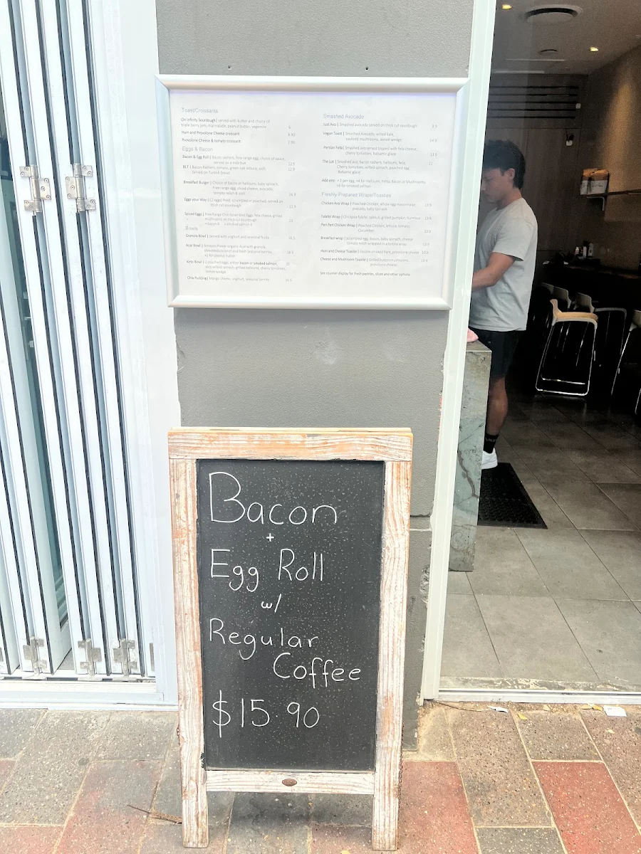 Menu, Bluebottle Espresso
