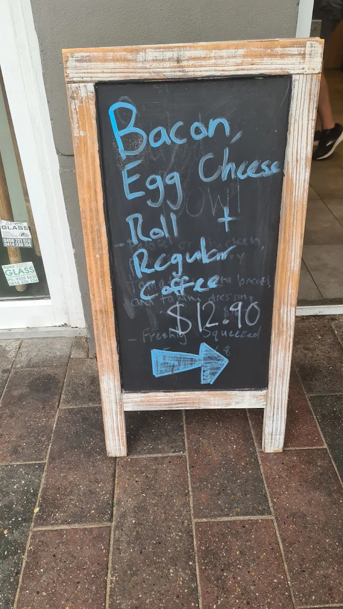 Menu, Bluebottle Espresso