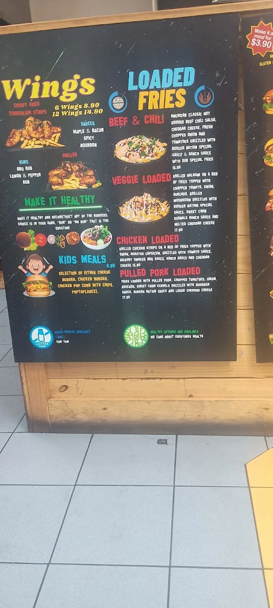 Menu, Pizza Capri