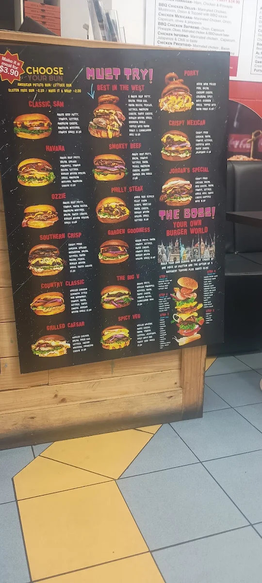Menu, Pizza Capri